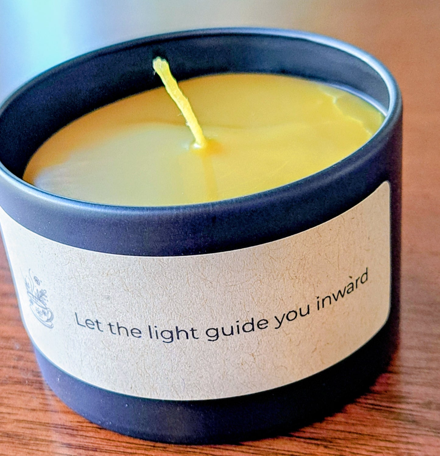 Unscented Beeswax candle